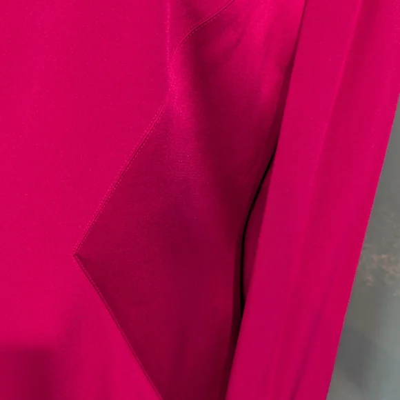 STARINGTON Vintage Pink Sheath Dress Long Sleeve Crew Neck, size 8, 100% silk - Picture 5 of 12